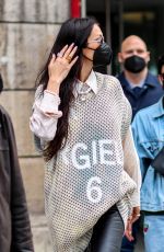BELLA HADID Leaves Le Loulou Restaurant in Paris 06/26/2021