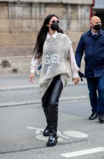 BELLA HADID Leaves Le Loulou Restaurant in Paris 06/26/2021