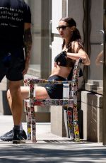 BELLA HADID Outside a Gym in New York 06/18/2021