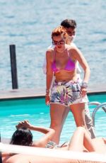 BELLA THORNE in Bikini on Lake Como in Italy 06/25/2021