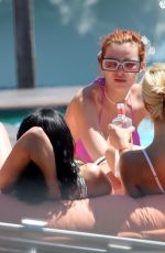BELLA THORNE in Bikini on Lake Como in Italy 06/25/2021