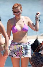 BELLA THORNE in Bikini on Lake Como in Italy 06/25/2021