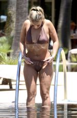 BETHAN KERSHAW in Bikini at a Pool in Albufeira 06/01/2021