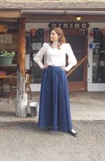 BLANCA BLANCO on the Set of a Western Themed Photoshoot in Montana 06/07/2021