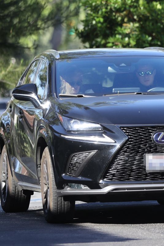 BRITNEY SPEARS and Sam Asghari Out Driving in Los Angeles 06/24/2021