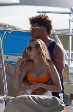 BRITTANY MATTHEWS in Bikini at a Yacht in Cabo San Lucas 06/29/2021