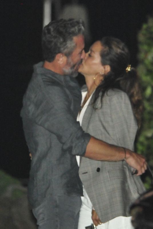 BROOKE BURKE and Scott Rigsby Out Kissing at Nobu in Malibu 06/28/2021
