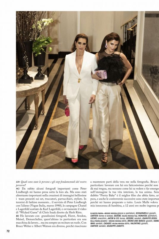 BROOKE SHIELDS and HELENA CHRISTENSEN in L’Officiel Magazine, Italy Spring 2021