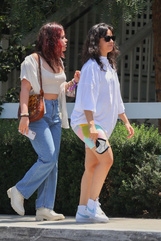 CAMILA and SOFIA CABELLO Out with Teir Mother Sinuhe Estrabao in West Hollywood 06/03/2021