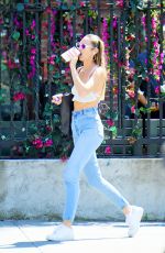 CANDICE SWANEPOEL in Tights Denim Out in New York 06/10/2021