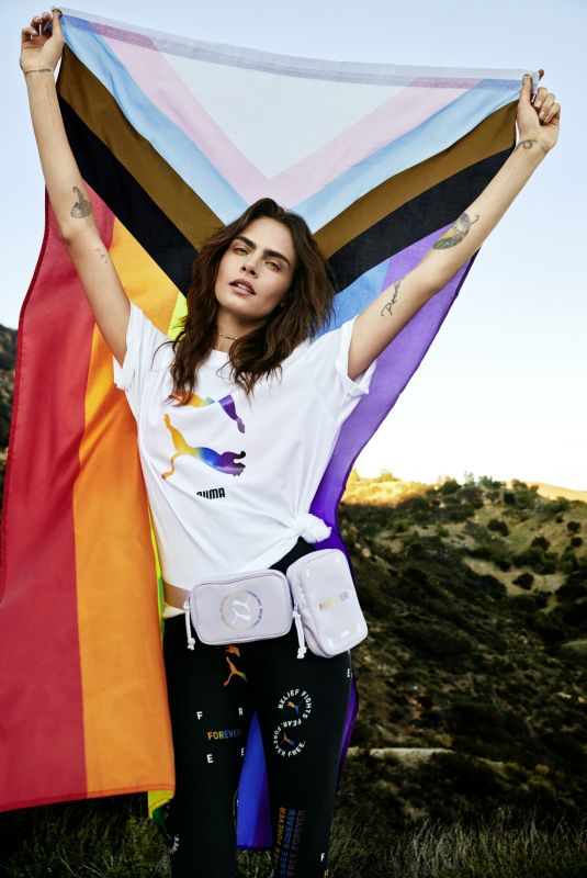 CARA DELEVINGNE for Puma Pride Collection 2021 