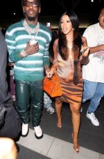 CARDI B at BOA Steakhouse in West Hollywood 06/27/2021