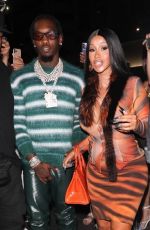 CARDI B at BOA Steakhouse in West Hollywood 06/27/2021