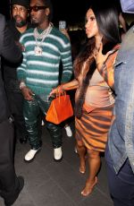 CARDI B at BOA Steakhouse in West Hollywood 06/27/2021