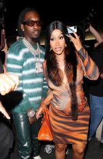 CARDI B at BOA Steakhouse in West Hollywood 06/27/2021