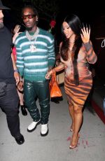CARDI B at BOA Steakhouse in West Hollywood 06/27/2021