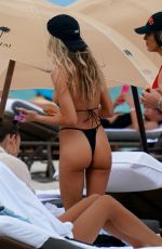 CELESTE BRIGHT in Bikini at a Beach in Miami 06/16/2021