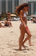 CHANTEL JEFFRIES and Her Sister in Bikinis in Miami Beach 06/06/2021