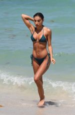 CHANTEL JEFFRIES in Bikini at a Beach in Miami 06/07/2021