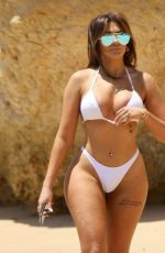 CHLOE FERRY and BETHAN KERSHAW in Bikinis at a Beach in Albufeira 06/01/2021