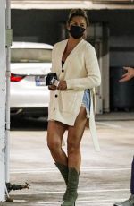 CHRISSY TEIGEN Arrives at Her Office in Los Angeles 06/21/2021