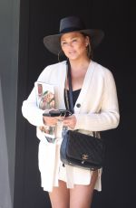 CHRISSY TEIGEN Arrives at Her Office in Los Angeles 06/21/2021