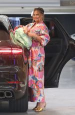 CHRISSY TEIGEN Out for Lunch in Los Angeles 06/26/2021
