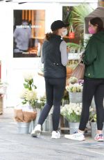 CHRISTINA and KATHERINE SCHWARZENEGGER Buys Flowers in Los Angeles 06/07/2021