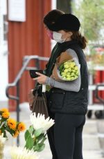 CHRISTINA and KATHERINE SCHWARZENEGGER Buys Flowers in Los Angeles 06/07/2021