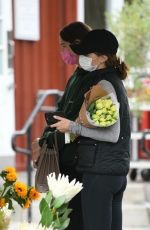 CHRISTINA and KATHERINE SCHWARZENEGGER Buys Flowers in Los Angeles 06/07/2021