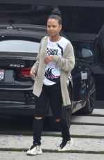 CHRISTINA MILIAN Out for Lunch at Mauro