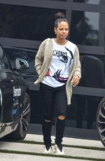 CHRISTINA MILIAN Out for Lunch at Mauro
