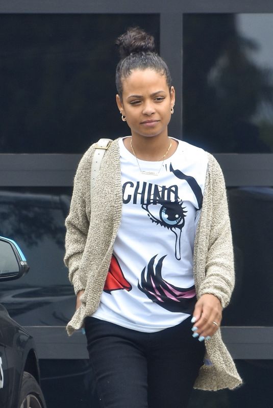 CHRISTINA MILIAN Out for Lunch at Mauro