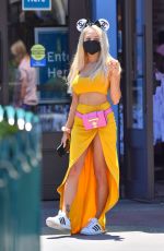 COURTNEY STODDEN and Chris Sheng Out in Los Angeles 06/04/2021