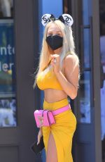 COURTNEY STODDEN and Chris Sheng Out in Los Angeles 06/04/2021