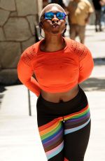 CYNTHIA ERIVO Out Jogging in West Hollywood 06/25/2021