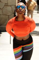 CYNTHIA ERIVO Out Jogging in West Hollywood 06/25/2021