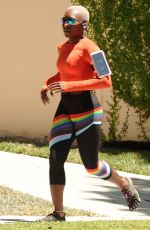 CYNTHIA ERIVO Out Jogging in West Hollywood 06/25/2021