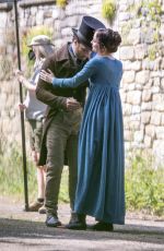DAKOTA JOHNSON and Cosmo Jarvis on the Set of Persuasion in Bath 06/23/2021