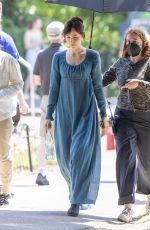 DAKOTA JOHNSON and Cosmo Jarvis on the Set of Persuasion in Bath 06/23/2021