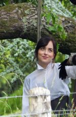 DAKOTA JOHNSON and NIKKI AMUKA-BIRD on the Set of Netflix Adaptation of Persuasion in Salisbury 06/12/2021