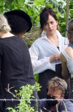 DAKOTA JOHNSON and NIKKI AMUKA-BIRD on the Set of Netflix Adaptation of Persuasion in Salisbury 06/12/2021