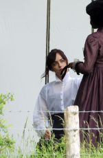 DAKOTA JOHNSON and NIKKI AMUKA-BIRD on the Set of Netflix Adaptation of Persuasion in Salisbury 06/12/2021