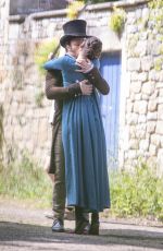 DAKOTA JOHNSON on the Set of Persuasion in Bath 06/23/2021