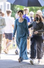 DAKOTA JOHNSON on the Set of Persuasion in Bath 06/23/2021