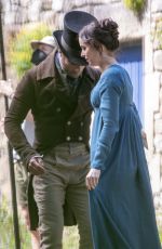 DAKOTA JOHNSON on the Set of Persuasion in Bath 06/23/2021