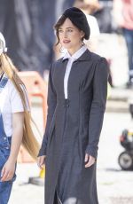 DAKOTA JOHNSON on the Set of Persuasion in Bath 06/25/2021