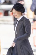 DAKOTA JOHNSON on the Set of Persuasion in Bath 06/25/2021