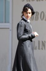 DAKOTA JOHNSON on the Set of Persuasion in Bath 06/25/2021