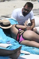 DANIELLA SEMAAN in Bikini at a Beach in Greece 06/18/2021